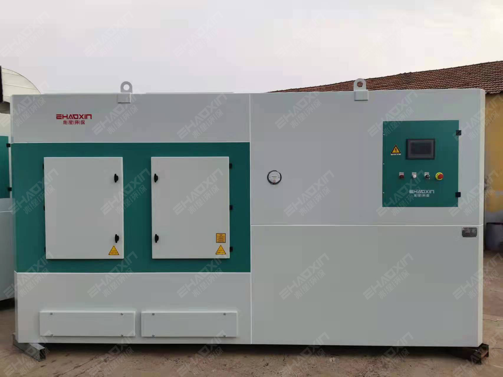 六臺濾筒除塵一體機發貨現場